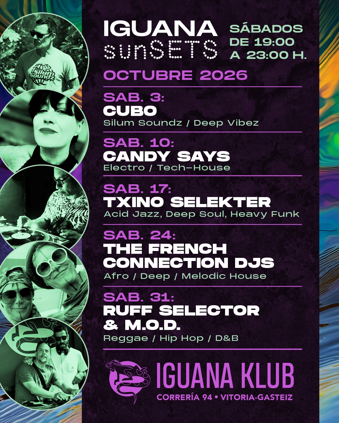 Iguana Klub sunSETS DJs - Vitoria-Gasteiz. octubre 2026