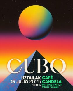 DJ Cubo - Café Candela, Vitoria-Gasteiz. Sábado 26 julio 2025, 18:00 h.