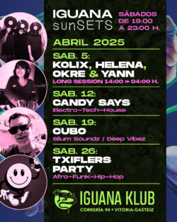 Iguana Klub sunSETS DJs - Vitoria-Gasteiz. abril 2025
