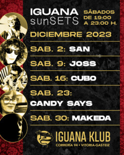 Iguana Klub sunSETS DJs - Vitoria-Gasteiz . diciembre
