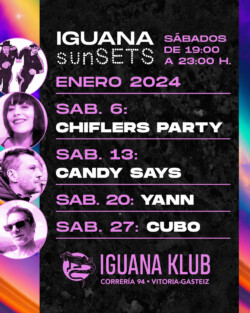Iguana Klub sunSETS DJs - Vitoria-Gasteiz . enero 2024