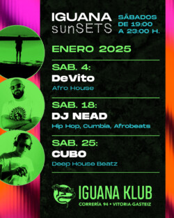 Iguana Klub sunSETS DJs - Vitoria-Gasteiz. enero 2025