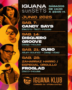 Iguana Klub sunSETS DJs - Vitoria-Gasteiz. junio 2025