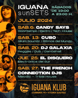 Iguana Klub sunSETS DJs - Vitoria-Gasteiz. julio 2024