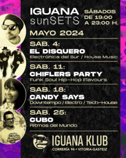 Iguana Klub sunSETS DJs - Vitoria-Gasteiz. mayo 2024