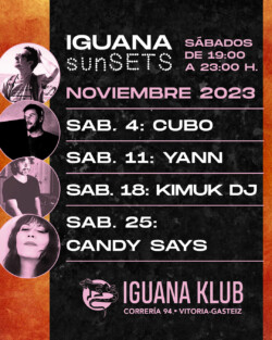 Iguana Klub sunSETS DJs - Vitoria-Gasteiz . 4 noviembre