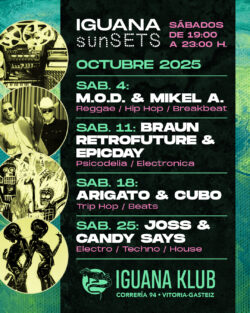 Iguana Klub sunSETS DJs - Vitoria-Gasteiz. octubre 2025
