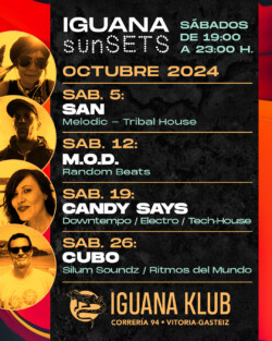 Iguana Klub sunSETS DJs - Vitoria-Gasteiz. octubre 2024