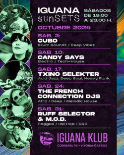 Iguana Klub sunSETS DJs - Vitoria-Gasteiz. octubre 2026