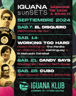 Iguana Klub sunSETS DJs - Vitoria-Gasteiz. septiembre 2024